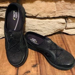 Black Sparkly Slides